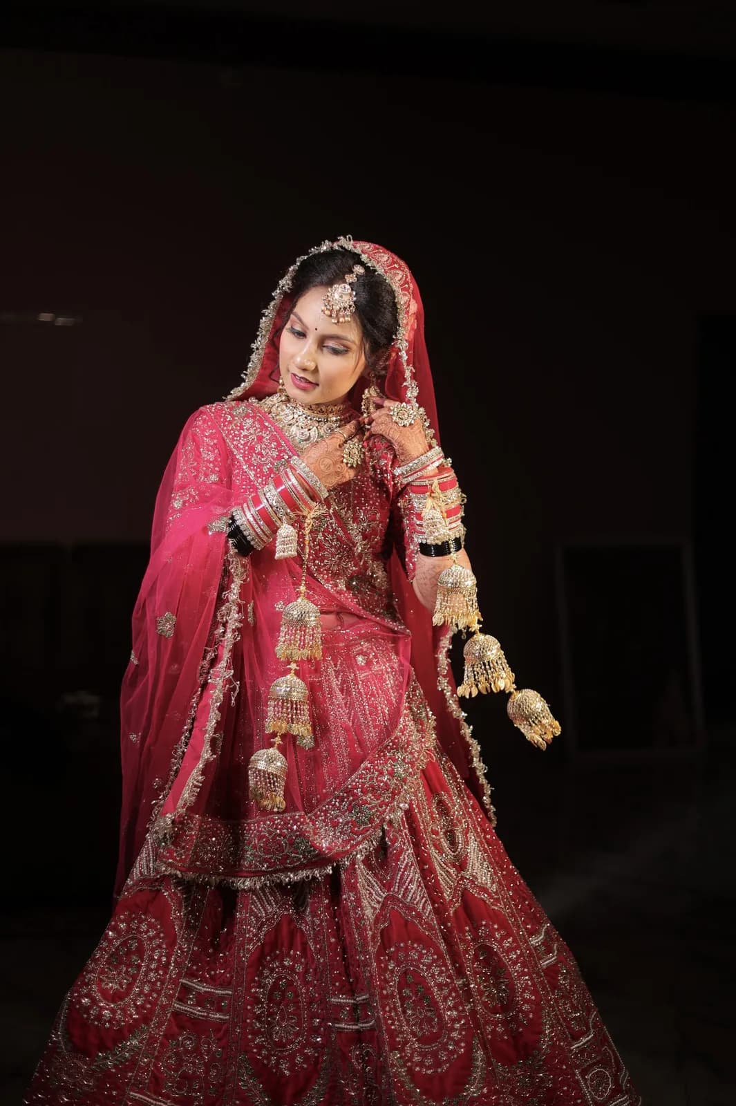 Designer lehenga rental for brides, Lahar MP — Ankit Sahni Makeover